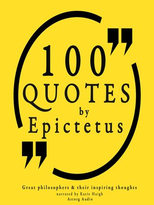 cover image of 100 Quotes by Epictetus